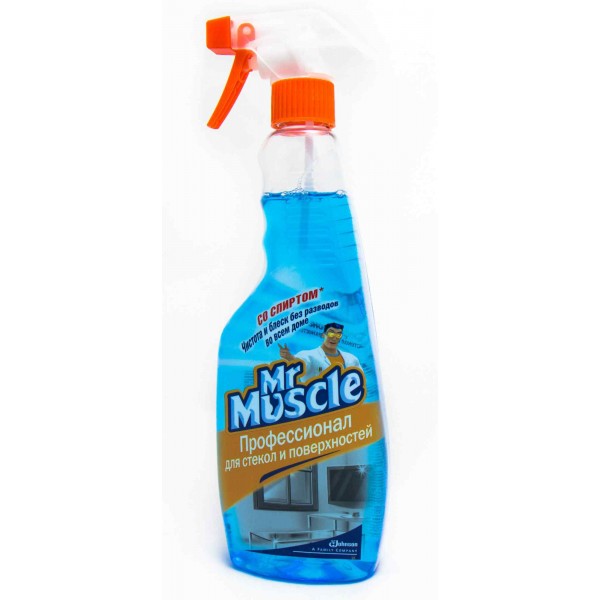 Засіб для скла Mr. Muscle синій 500 мл Засіб для скла Mr. Muscle синій 500 мл