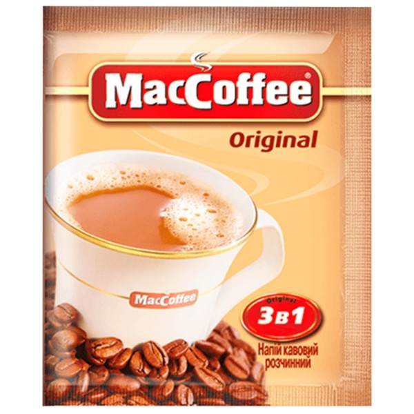 Кава розчинна MacCoffe 3в1 20г*25шт Кава розчинна MacCoffe 3в1 20г*25шт