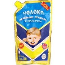 Молоко незбиране згущене з цукром дойпак 8,5% 1000 г 