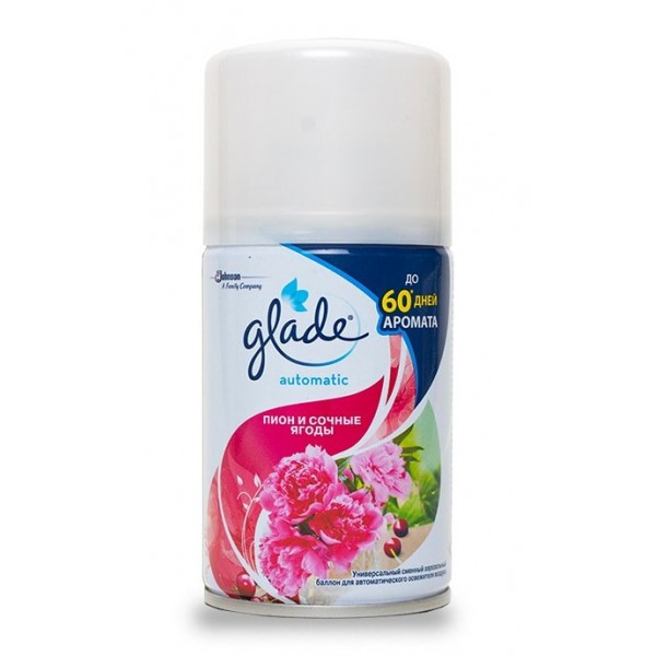 GLADE змінний балон піон і соковиті ягоди 269 мл GLADE змінний балон піон і соковиті ягоди 269 мл