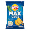 Чіпси картопляні Lay`s сметана та цибуля рифлені 95г