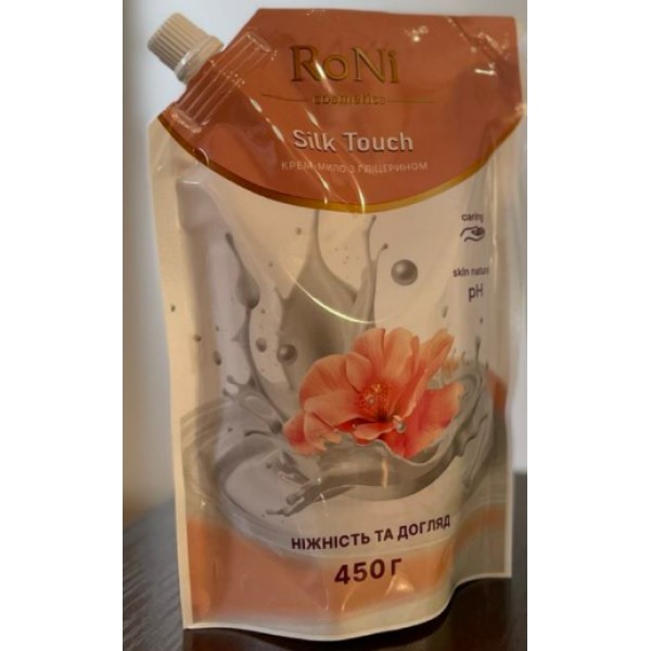 Крем-мило рідке Roni Silk Touch (запаска) 450мл Крем-мило рідке Roni Silk Touch (запаска) 450мл