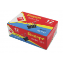 Біндери 41 мм 12 шт Klerk чорні KL1741