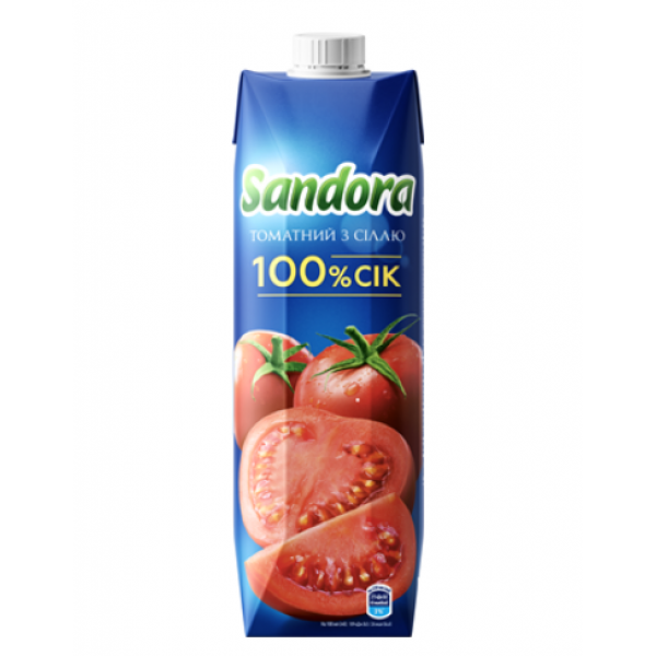 Сік Sandora томатний з сіллю 0,95л Сік Sandora томатний з сіллю 0,95л