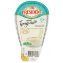 Сир кисломолочний President Сирна Традиція 5% ванночка 220г