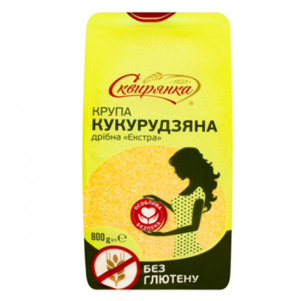 Сквирянка Крупа кукурудзяна Екстра дрібна 800г Сквирянка Крупа кукурудзяна Екстра дрібна 800г