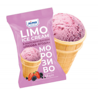 Морозиво Лімо Ice Cream з н-чем Лісова ягода у вафельному стаканчику 65 г