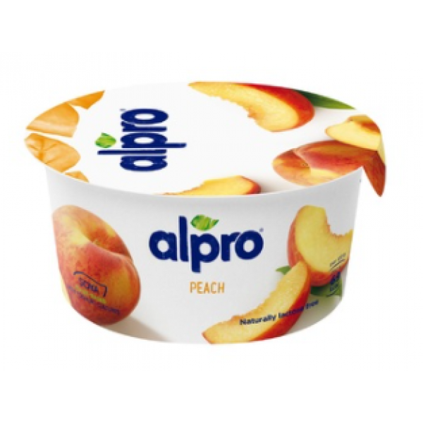 Продукт ферментований соєвий Alpro з персиком 150г Продукт ферментований соєвий Alpro з персиком 150г