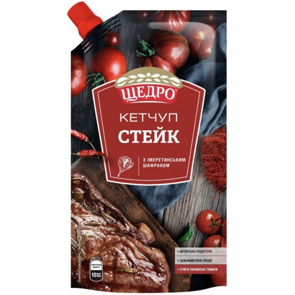 Кетчуп Щедро стейк 250г Кетчуп Щедро стейк 250г