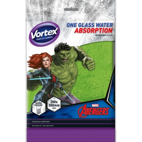 Серветка з мікрофібри універсальна Vortex Marvel 1 шт Серветка з мікрофібри універсальна Vortex Marvel 1 шт