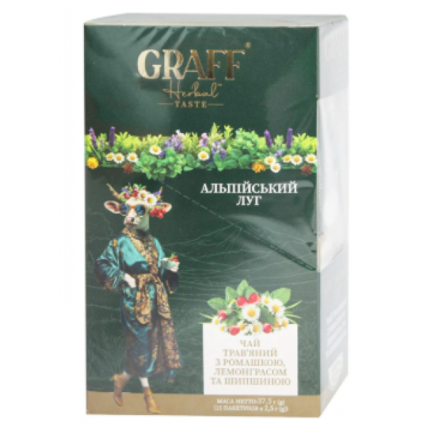 Чай Graff трав'яний Alpine Meadow / Альпійській луг (кадді) 15*2.5 г Чай Graff трав'яний Alpine Meadow / Альпійській луг (кадді) 15*2.5 г