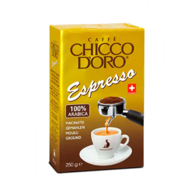 Кава Chicco Doro Cremino Espresso з клапаном мелена 250г Кава Chicco Doro Cremino Espresso з клапаном мелена 250г