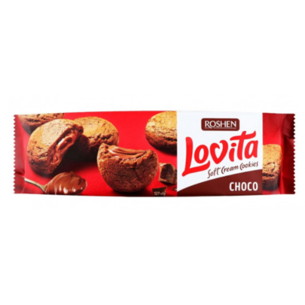 Печиво Рошен Lovita Soft Cream choco 127г Печиво Рошен Lovita Soft Cream choco 127г