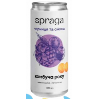 Напій Комбуча Spraga Чорниця-ожина з/б 330мл