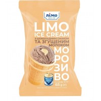 Морозиво Лімо Ice Cream з шоколадним смаком та згущеним молоком в стаканчику 65 г