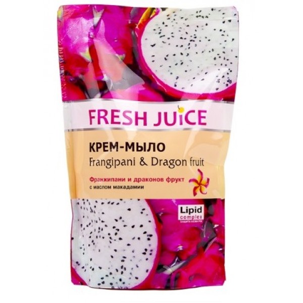 Рідке мило Fresh Juice 460мл запаска Франжіпані та драконів фрукт Рідке мило Fresh Juice 460мл запаска Франжіпані та драконів фрукт