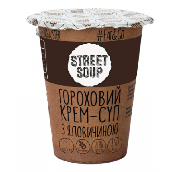 Гороховий з яловичиною крем-суп Street Soup 50 г Гороховий з яловичиною крем-суп Street Soup 50 г