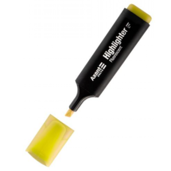 Маркер Highlighter D2501, 1-5 мм клиноп. жовтий Axent Маркер Highlighter D2501, 1-5 мм клиноп. жовтий Axent