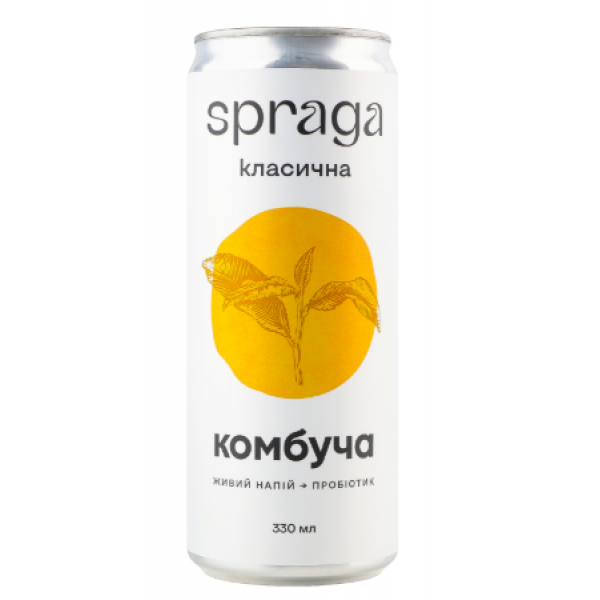 Напій Комбуча Spraga класична з/б 330мл Напій Комбуча Spraga класична з/б 330мл