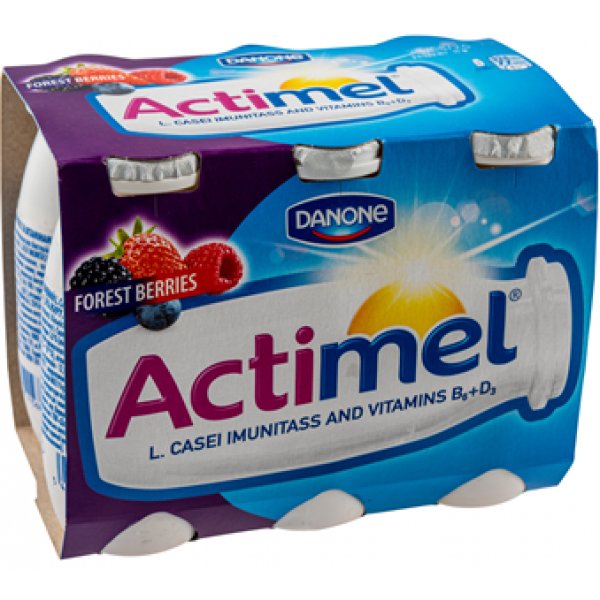 Продукт кисломолочний Danone Actimel Лісові Ягоди 1,5% 6*100г Продукт кисломолочний Danone Actimel Лісові Ягоди 1,5% 6*100г