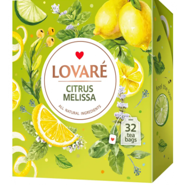 Чай Lovare Citrus Melissa 32*2г Чай Lovare Citrus Melissa 32*2г