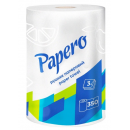 Рушник паперовий Papero Джамбо RL080 Білий 3шар/1шт / 350відривів
