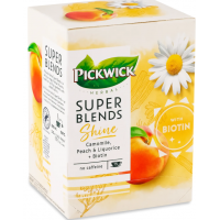 Чай фруктово-трав'яний Pickwick Super Blends ромашка-персик, 15*1,5г