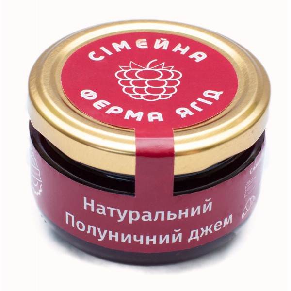ТМ Ферма Ягід натуральний полуничний джем 100 мл ТМ Ферма Ягід натуральний полуничний джем 100 мл