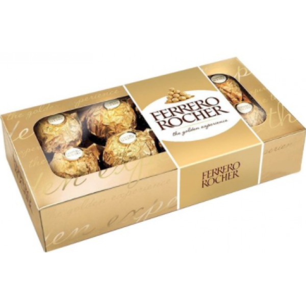 Цукерки вафельні Ferrero Rocher хрусткі 100г Цукерки вафельні Ferrero Rocher хрусткі 100г