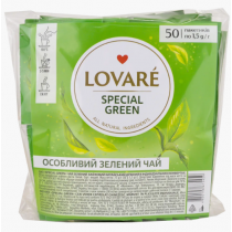 Чай ТМ Lovare Special Green 50 пакетиків