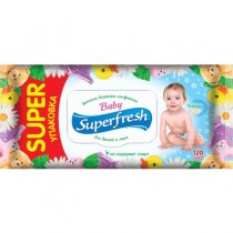 Серветки вологі Super Fresh для дітей та мам 120 шт