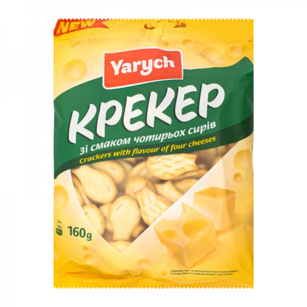 Крекер Ярич чотири сири 160 г. Крекер Ярич чотири сири 160 г.