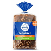 Хліб Agrola Заварний з соняшником ЛЬВІВСЬКИЙ 400 г