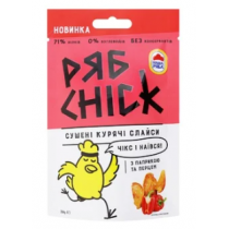 Слайси з курячого філе РябChick сушені з перцем та паприкою 30г