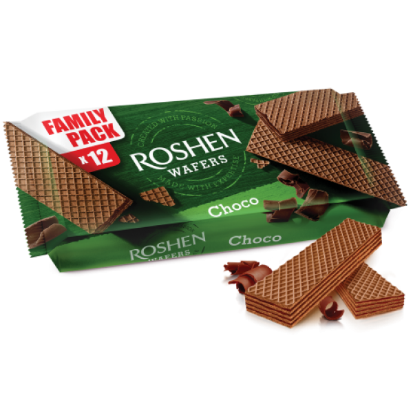 Рошен Вафлі Wafers какао 216г Рошен Вафлі Wafers какао 216г