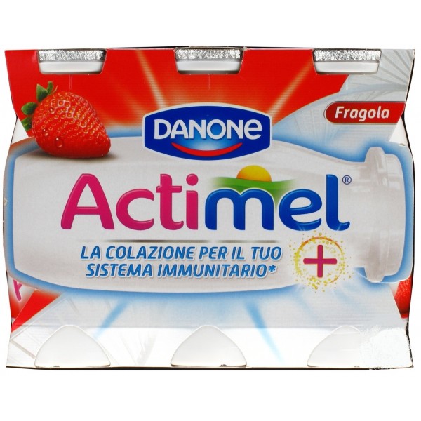 Продукт кисломолочний Danone Actimel Полуниця 1,5% 6*100г Продукт кисломолочний Danone Actimel Полуниця 1,5% 6*100г